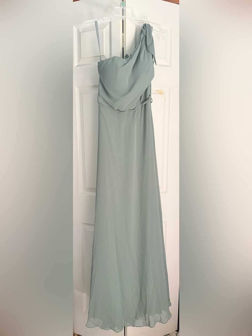 Kennedy Blue One-Shoulder Sage Green